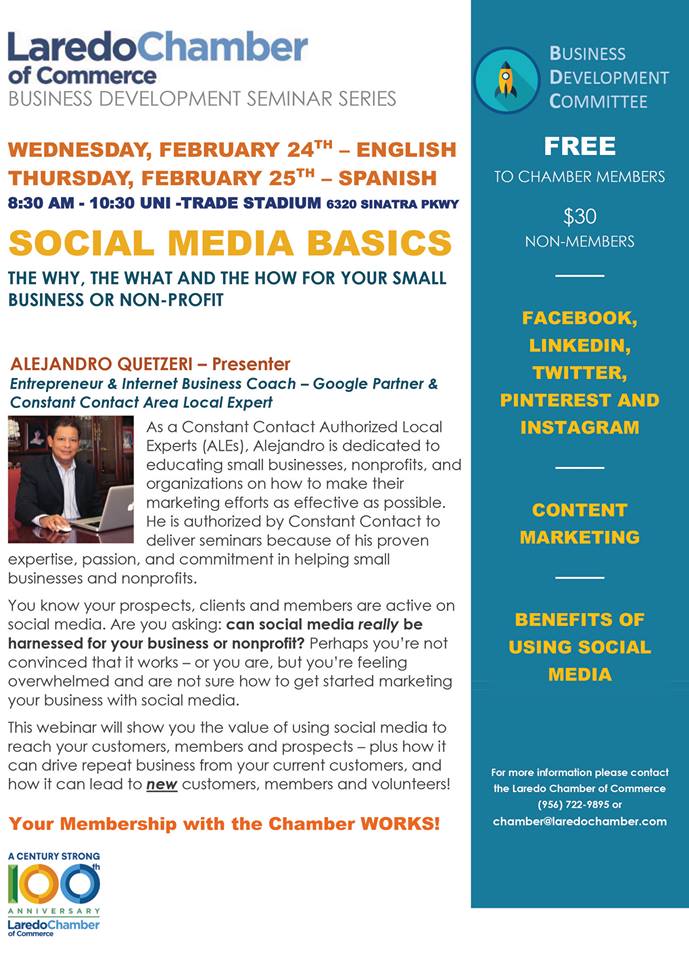 Social Media 101 – February 24, 2016