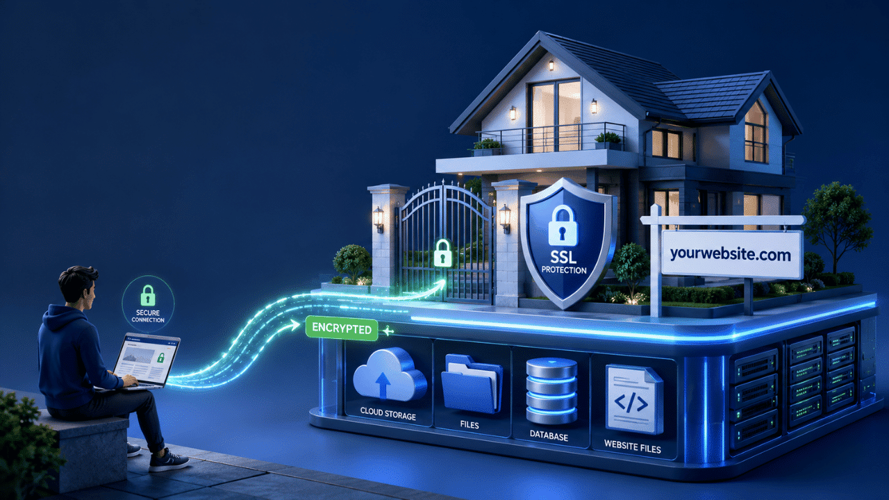 How-a-domain-hosting-account-and-SSL-work-together